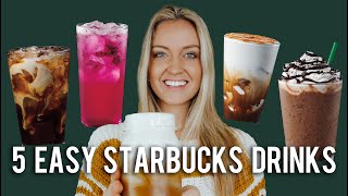 5 Iced Starbucks Drinks You Can Make at HOME [upl. by Hett]