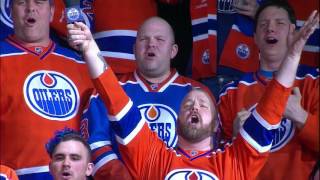 Robert Clark sings Canadian National Anthem at Rogers Place Game 2 [upl. by Lyndes147]