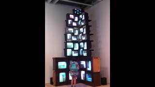 Nam June Paik Vyramid 1982 Forty televisions and video colour sound [upl. by Evered612]