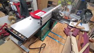 New Grizzly 8quot jointer G0947 with helical type cuttinghead 3 of 3 after setup [upl. by Nuzzi]