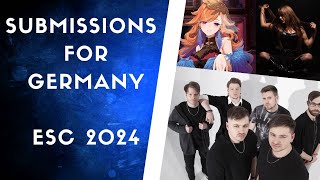 Submissions for 🇩🇪 Germany at Eurovision Song Contest 2024  My Favourites so far [upl. by Packton]