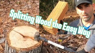 Beginners Guide to Splitting Firewood by hand diy [upl. by Dadivitan]