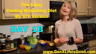 The 5Day Fasting Mimicking Diet FMD My DIY version  Day 1 part B [upl. by Atiruam615]