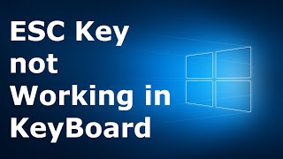 How to Fix ESC key not working on the Keyboard  Keyboard Fix  Latest Fix 2021 [upl. by Yun346]