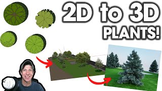 Complete PLANT Workflow for SketchUp  2D Diagram to 3D Render [upl. by Clawson]