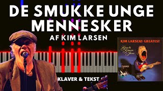 De Smukke Unge Mennesker  Kim Larsen  Klavercover Med Tekst [upl. by Asehr]