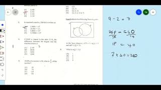 January 2019 CXC Mathematics Paper 1 from question 1 60  questions and solutions [upl. by Quartana966]