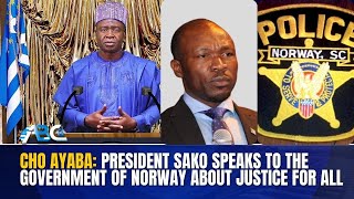 Cho Ayaba President Sako speaks to the Government of Norway about justice for all [upl. by Midis]