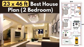 23x46 House Plan  23x46 Ka Ghar Ka Naksha  23x46 House Design  1058 sqft Ghar ka Naksha [upl. by Aneles]