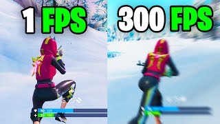 What it feels like to play in 300 FPS  Fortnite Frame rate Comparison 60 vs 144 FPS vs 240 FPShz [upl. by Nussbaum]