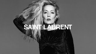 SAINT LAURENT  SUMMER 2022  JERRY HALL [upl. by Odrautse593]