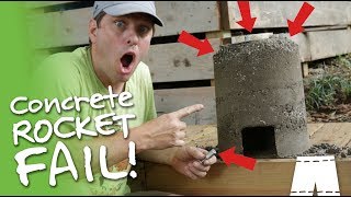 Concrete amp Perlite Rocket Stove FAIL  What Went Wrong [upl. by Mackay]