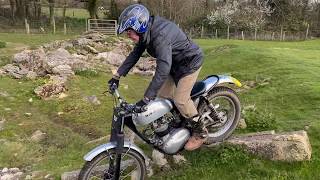 86 years young Motorcycle Trials Champion in action [upl. by Ocirled194]