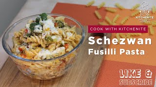 Schezwan Fusilli Pasta  Kitchenite  शेज़वान फ़ुसिली पास्ता [upl. by Clite]