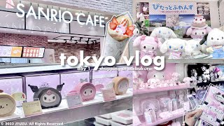 🇯🇵TOKYO JAPAN VLOG🫧💞 flying to japan ikebukuro Sanrio cafe Sanrio Giftgate shop haulmore [upl. by Aliban]