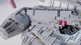 UCS Millennium Falcon  LEGO Star Wars  75192  Designer Video [upl. by Enywtna]