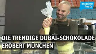 Luxus zum Naschen Die trendige DubaiSchokolade erobert München – David Hang hat die exklusiven [upl. by Anoyek]