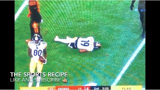 JuJu SmithSchuster injury Knocked out Concussion  Full Play  Browns vs Steelers [upl. by Alphonse]