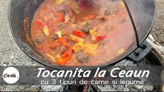 Tocanita la ceaun cu carne si legume  reteta usoara  COOKink [upl. by Kjersti]