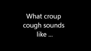 What croup Cough sounds like and how to treat it  Home Remedies [upl. by Ahsinwad]