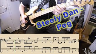 Steely Dan  Peg BASS COVER  with notation and tabs [upl. by Enrica]