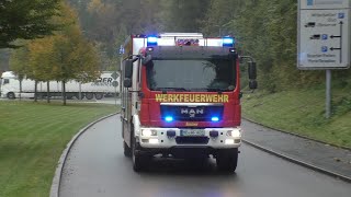 Werkfeuerwehr HLF 10 WF Papierfabrik Louisenthal Gmund [upl. by Pine20]