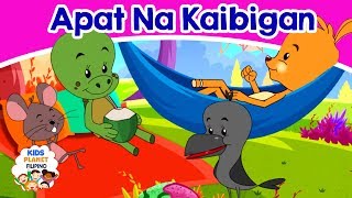 Apat Na Kaibigan  Kwentong Pambata  Mga kwentong pambata tagalog na may aral  Pambatang kwento [upl. by Alaik]