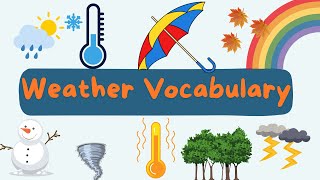 Weather for Kids Weather Vocabulary for KidsTypes of Weather English Vocabulary [upl. by Lytsyrk]