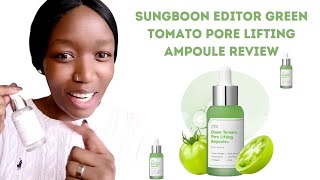 Korean Skincare Secret Green Tomato Pore Lifting Ampoule Review [upl. by Utta]