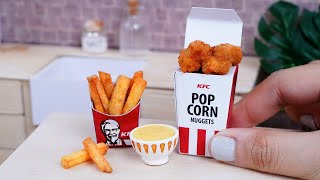 Mini Real Food  Popcorn Chicken Recipe KFC Style Miniature Cooking Official [upl. by Nebra]