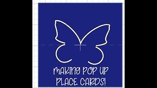 How to Make Pop Up Place Cards [upl. by Nylecyoj]