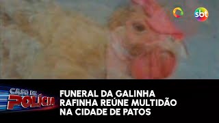 Caso de Polícia Funeral da Galinha Rafinha reúne multidão na cidade de Patos [upl. by Ilellan227]