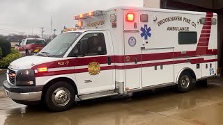 Brookhaven Fire Company Ambulance 52 Responding 32724 [upl. by Affer]