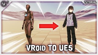 Vroid to Unreal Engine 5  Custom Character setup Tutorial [upl. by Islek]