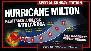 TRACKING HURRICANE MILTON New Track Analysis Live QampA on Florida Impacts  Tracking the Tropics [upl. by Ennalorac]