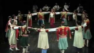 CRNOGORSKI ansambl KUD Njegos  Crnogorski oro CETINJE folklor [upl. by Eizus]