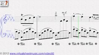 Frederic Chopins Fantaisie Impromptu Op 66 piano sheet music  Video Score [upl. by Anwahsak748]