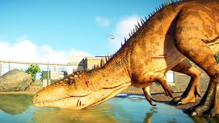 Epic Dinosaur Fight in Jurassic World Evolution 2 Ceratosaurus vs Baryonyx vs Albertosaurus [upl. by Glenn]