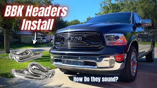 The DAILY gets headers  Ram 1500 57 HEMI Shorty header install [upl. by Deny]