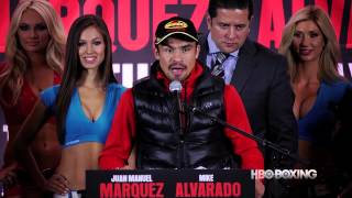 Marquez vs Alvarado HBO Boxing Video News Update [upl. by Elwira]