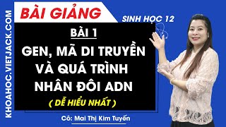 Gen mã di truyền và quá trình nhân đôi ADN  Bài 1  Sinh học 12  Cô Kim Tuyến DỄ HIỂU NHẤT [upl. by Acira]