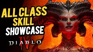 ALL CLASS SKILLS SHOWCASE  Diablo 4 [upl. by Annadiana]