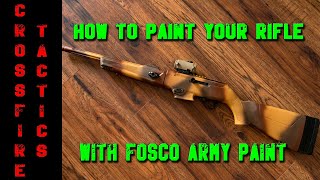 How To Paint Your Ruger PC9 Rifle With Fosco Army Paint  Desert Camouflage [upl. by Slotnick]