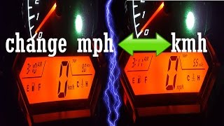 How to Change Motorcycle Speedometer MPH to KMH or KMH to MPH🏍 [upl. by Yarahs731]