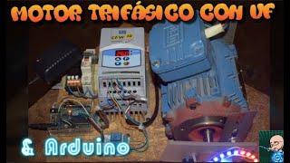 Motor Trifásico con Variador de Frecuencia controlado por Arduino [upl. by Gar]