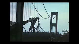 1940 Tacoma Narrows Bridge Collapse REMASTERED BY AI NO AUDIO [upl. by Henriques]