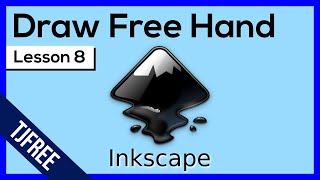 Inkscape Lesson 8  Free Hand Drawing Tool [upl. by Clerc]