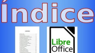 Crear  Insertar indice en LibreOffice Writer Fácil [upl. by Holcman]