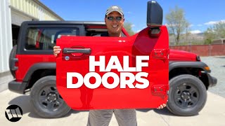 Half Door Installation on a Jeep JL Wrangler [upl. by Oniskey46]