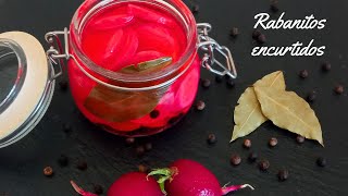 Rabanitos Encurtidos 👉Receta Saludable Económica y muy Fácil👈 [upl. by Anagrom]